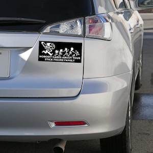 Bumper Stickers: Stick Figure Family Bumper Sticker