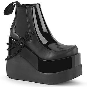 Boots 1: Void-50 Platform Boots - Black Patent