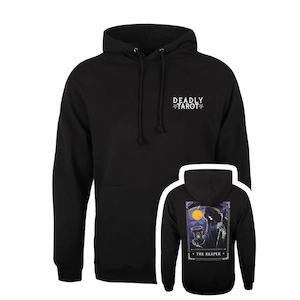 Winter Wear: Deadly Tarot Legends - The Reaper Unisex Black Pullover Hoodie