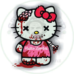 Stick Em Up 1: Hello Zombie Vinyl Bumper Sticker