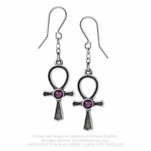 Ankh of Osiris Dropper Earrings