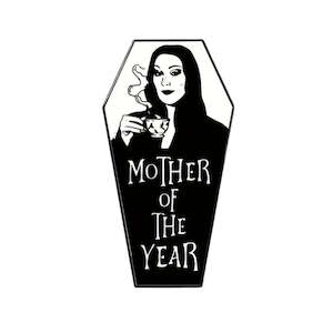 Mother of the Year Morticia Enamel Pin
