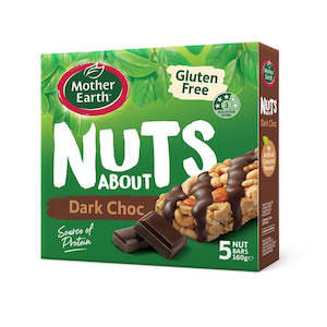 New: Mother Earth Nuts About Dark Choc Bars - Gluten Free