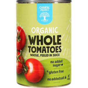 Canned Preserved Food: Chantal Organic Whole Tomatoes 400g
