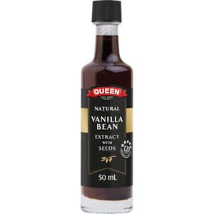 Baking: Queen Natural Vanilla Bean Extract with Seeds 50ml