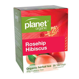 Beverages: Planet Organic Rosehip Hibiscus Tea - 25 Bags