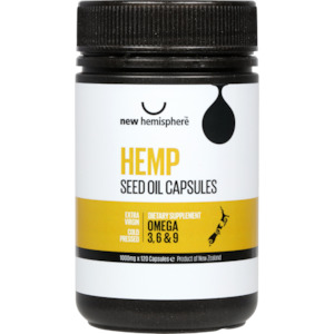 Health Supplements: New Hemisphere Hemp Seed Oil Capsules