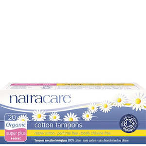 Womens: Natracare Digital Tampons Super Plus - 20