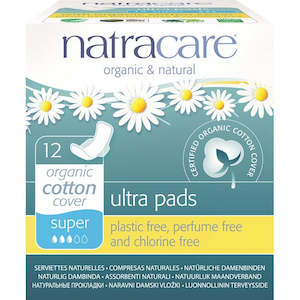 Natracare Ultra Pads With Wings Super 12