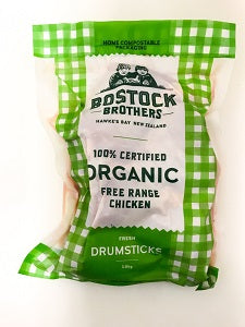 Frozen Meats: Bostocks Organic Drums 900g