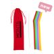 Montii Reusable Silicone Straws (6 Pack) - Fruity Pop