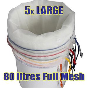 Large 5 bag Full Mesh Bubble Bags