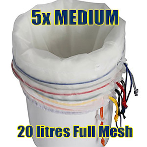 Medium 5 bag Full Mesh Bubble Bags