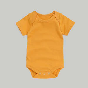 Frontpage: Short Sleeve Onesie - Mango
