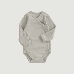 Frontpage: Long Sleeve Kimono - Crayon Grey