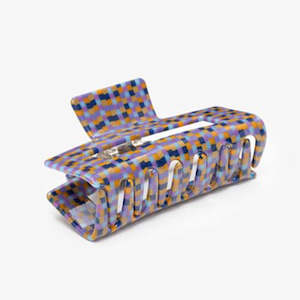 Check Claw Clip - Lilac