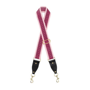 Bag Strap - Woven Arrows Pink