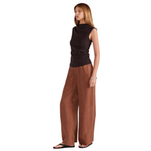 Sale: Finn Cupro Relaxed Pants - Mocha