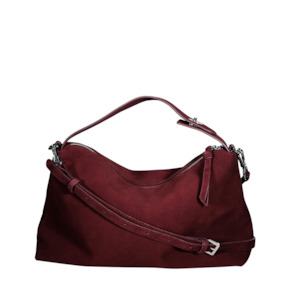 Bags: Posh Posh - Merlot Suede