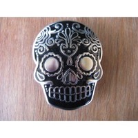 Tribal Tattoo Black Belt Buckle
