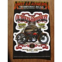OL BIKES & WHISKEY DECAL STICKER