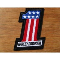 Products: Harley Davidson NO 1 Embroidered Patch Med