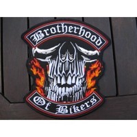 Products: Brotherhood OF Bikers Embroidered Back Patch