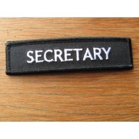 Office Bearers Secretary Embroidered Patch