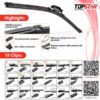 Products: B Series Multi-fit Flat Wiper Blade (Rear) – 8 to 16 Inches (203 to 406mm) - Buddy Autoparts
