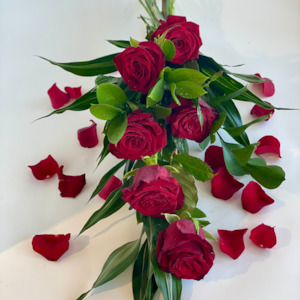All Flowers: Six Red Rose Bouquet — Fresh Roses Upper Hutt