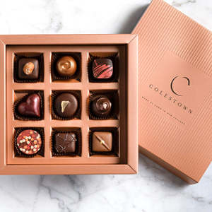 Gifts: 9  piece- preassorted chocolates