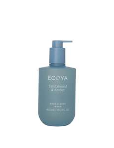 ECOYA Hand & Body Wash Sandalwood & Amber 450ml
