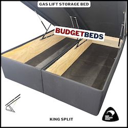 Bed Bases: Gas Lift NZ Made Storage Bed - King