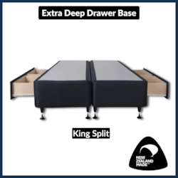 Bed Bases: Extra Deep Drawer Bed Base King (NZ Made)