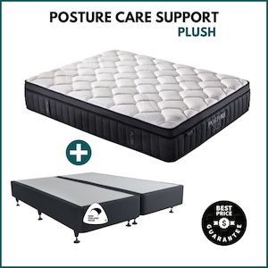King Bed: Posture Care Support (Plush) Mattress & Base King