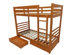 Smart Bed Side: Space Saver - Wooden Bunk Bed