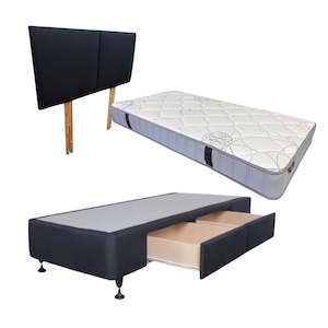King Single Bed: 3 Piece Essential Combo Deal - King Single