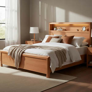Queen Bed: Montford Wooden Bedroom Suite - Queen