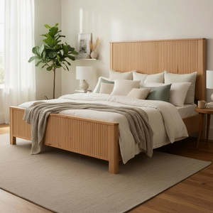 Queen Bed: Oakridge Wooden Bedroom Suite - Queen