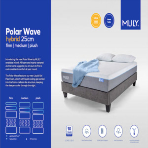 Mattresses: MLILY Polar wave Hybrid Mattress - 3 Feels