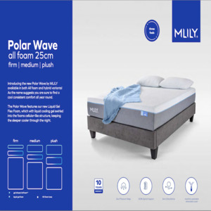 Mattresses: MLILY Polar wave Foam Mattress - (3 Feels)