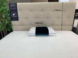 Clearance: Kensington Buttoned Headboard - Fits King or Queen (NZ Made)