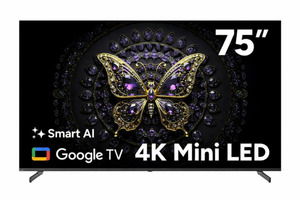 Products: 75″ Mini-LED QLED 4K Smart AI Google TV Budget