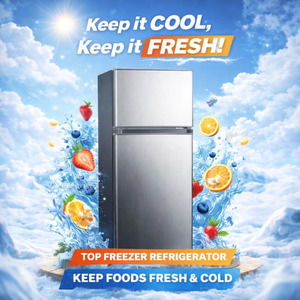 125L Fridge Freezer – Stainless Steel Budget
