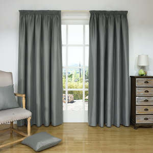 Blockout Curtains: Nolight Smoke - 100% Blockout Lined Curtains