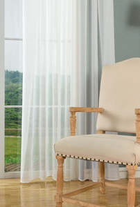 Sheer Curtains: Gloria White - Readymade Sheer Curtains