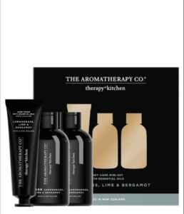 Products: The Aromatherapy Co -Therapy Kitchen Mini Body care Trio Set - Lemongrass, Lime & Bergamot