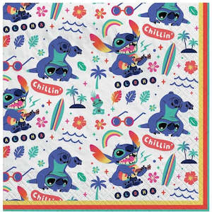 New: Stitch Napkins - Lunch 16 Pkt