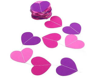 Lol Surprise Dolls Party: Pink & Purple Heart Garland