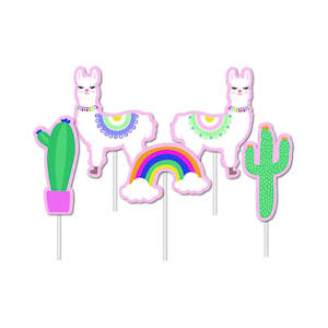 Llama Party: Llama Cake Topper Set
